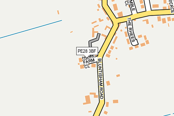 PE28 3BF map - OS OpenMap – Local (Ordnance Survey)