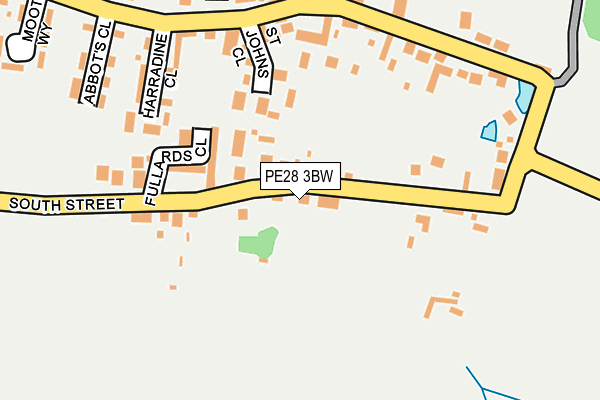 PE28 3BW map - OS OpenMap – Local (Ordnance Survey)