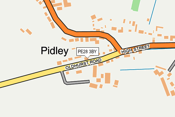 PE28 3BY map - OS OpenMap – Local (Ordnance Survey)