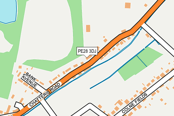 PE28 3DJ map - OS OpenMap – Local (Ordnance Survey)