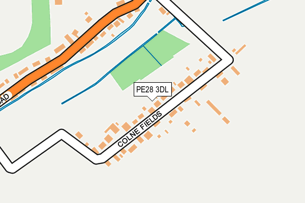 PE28 3DL map - OS OpenMap – Local (Ordnance Survey)