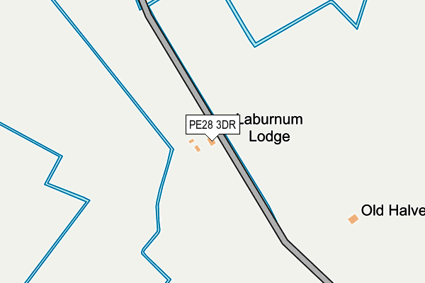 PE28 3DR map - OS OpenMap – Local (Ordnance Survey)