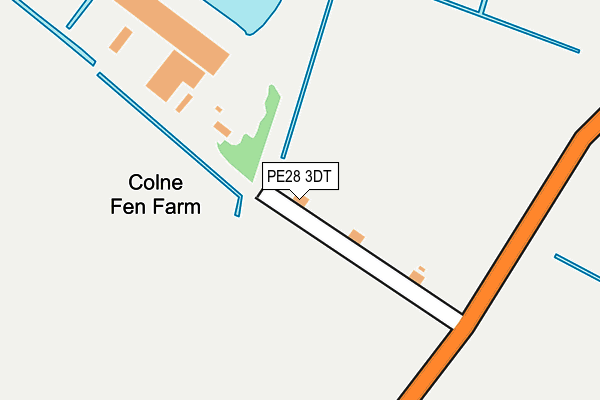 PE28 3DT map - OS OpenMap – Local (Ordnance Survey)