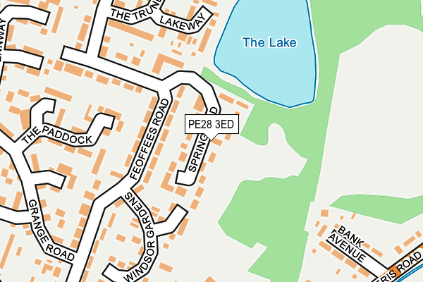 PE28 3ED map - OS OpenMap – Local (Ordnance Survey)