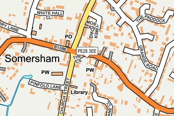 Map of SOMERSHAM CURRY & KEBAB LTD at local scale