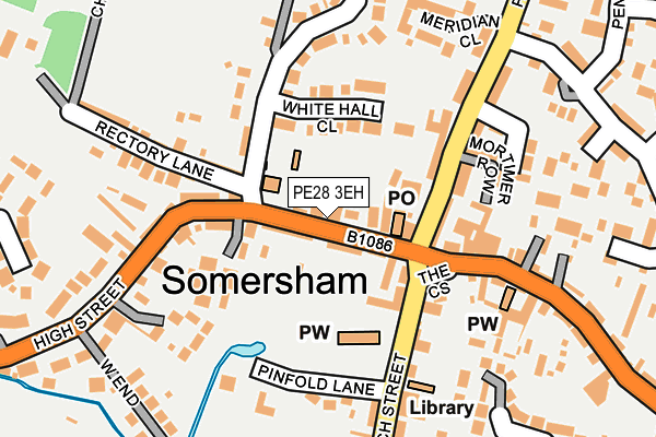 PE28 3EH map - OS OpenMap – Local (Ordnance Survey)
