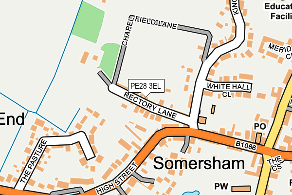 PE28 3EL map - OS OpenMap – Local (Ordnance Survey)