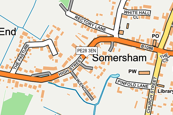 PE28 3EN map - OS OpenMap – Local (Ordnance Survey)