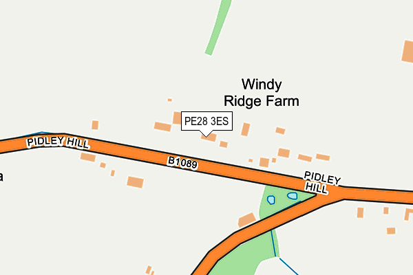PE28 3ES map - OS OpenMap – Local (Ordnance Survey)