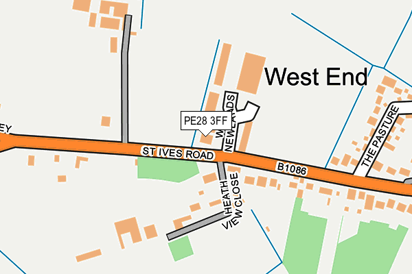 PE28 3FF map - OS OpenMap – Local (Ordnance Survey)