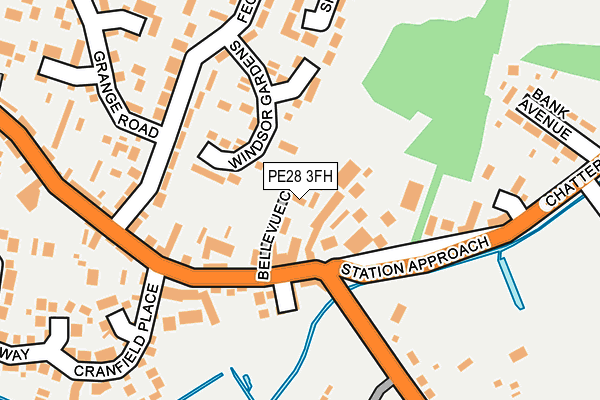 PE28 3FH map - OS OpenMap – Local (Ordnance Survey)