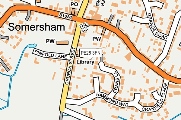 PE28 3FN map - OS OpenMap – Local (Ordnance Survey)