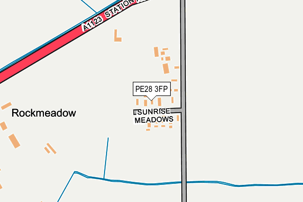 PE28 3FP map - OS OpenMap – Local (Ordnance Survey)