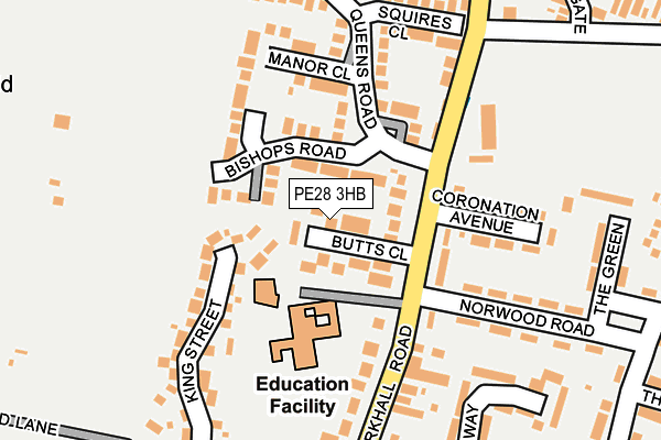PE28 3HB map - OS OpenMap – Local (Ordnance Survey)