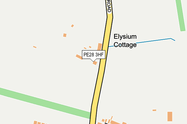 PE28 3HF map - OS OpenMap – Local (Ordnance Survey)