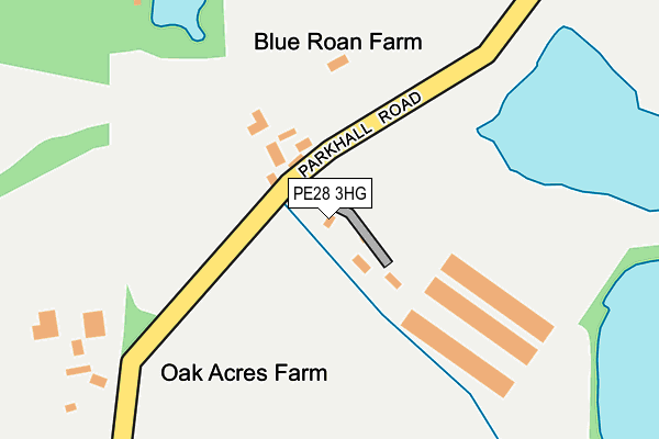 PE28 3HG map - OS OpenMap – Local (Ordnance Survey)