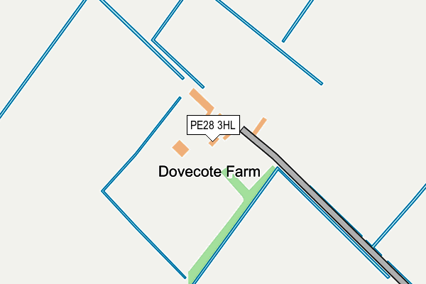 PE28 3HL map - OS OpenMap – Local (Ordnance Survey)