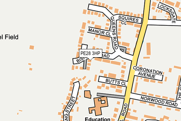 PE28 3HP map - OS OpenMap – Local (Ordnance Survey)