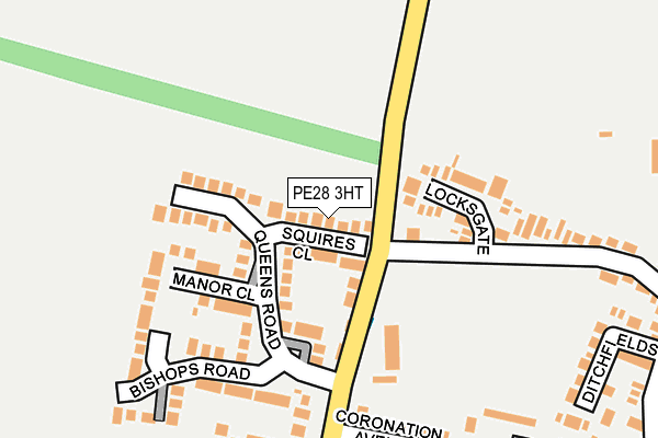 PE28 3HT map - OS OpenMap – Local (Ordnance Survey)