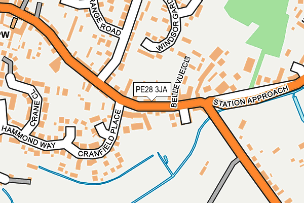 PE28 3JA map - OS OpenMap – Local (Ordnance Survey)