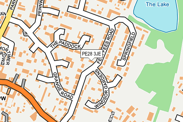 PE28 3JE map - OS OpenMap – Local (Ordnance Survey)