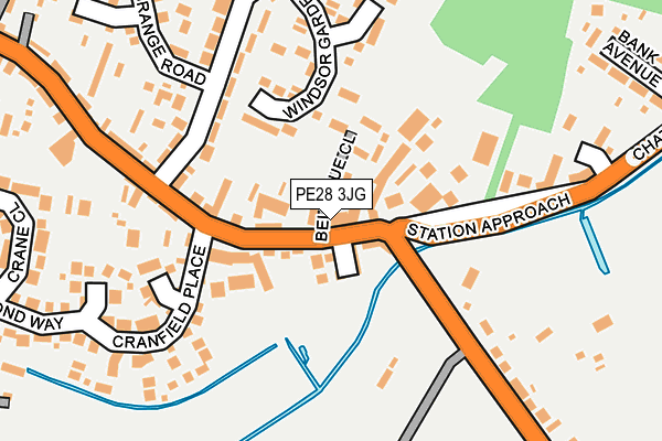 PE28 3JG map - OS OpenMap – Local (Ordnance Survey)
