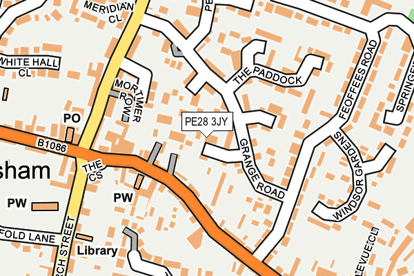 PE28 3JY map - OS OpenMap – Local (Ordnance Survey)