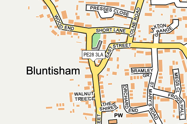 PE28 3LA map - OS OpenMap – Local (Ordnance Survey)