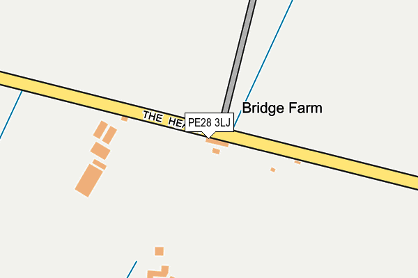 PE28 3LJ map - OS OpenMap – Local (Ordnance Survey)
