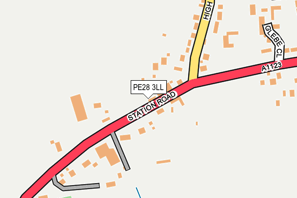 PE28 3LL map - OS OpenMap – Local (Ordnance Survey)