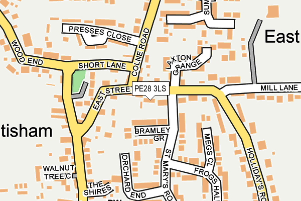 PE28 3LS map - OS OpenMap – Local (Ordnance Survey)