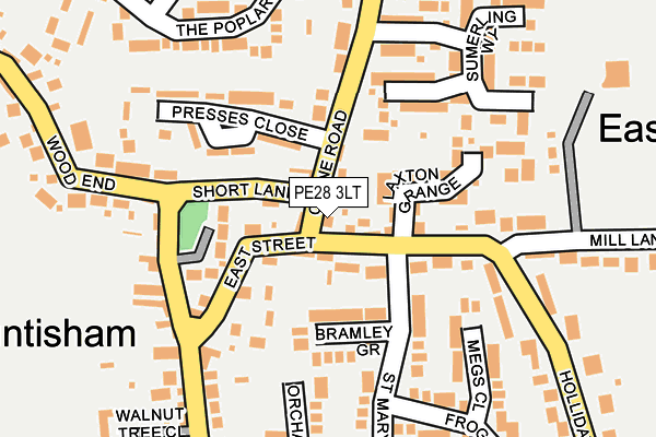 PE28 3LT map - OS OpenMap – Local (Ordnance Survey)