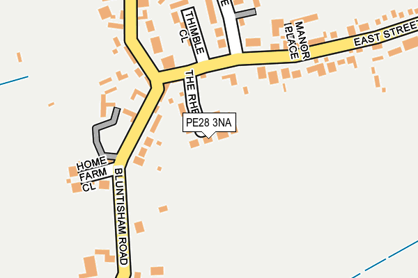 PE28 3NA map - OS OpenMap – Local (Ordnance Survey)