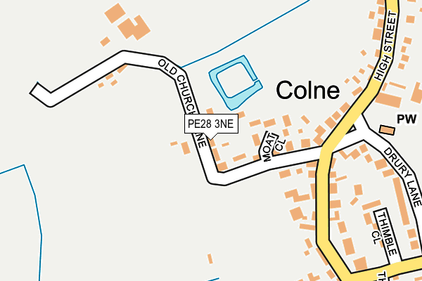 PE28 3NE map - OS OpenMap – Local (Ordnance Survey)