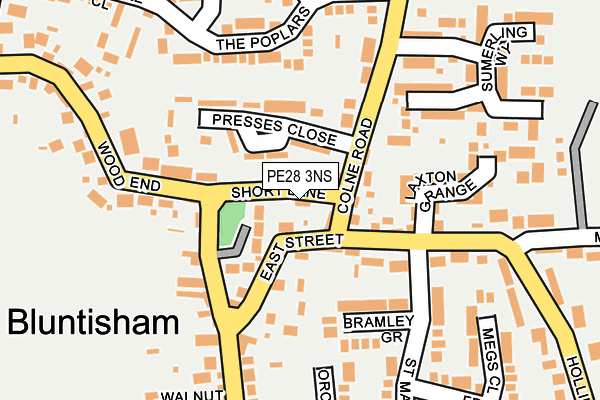 PE28 3NS map - OS OpenMap – Local (Ordnance Survey)