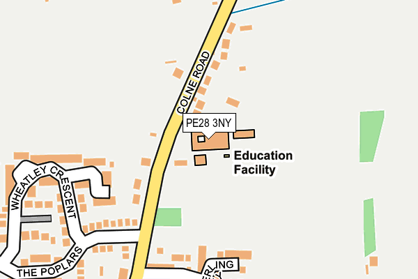 PE28 3NY map - OS OpenMap – Local (Ordnance Survey)