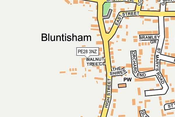 PE28 3NZ map - OS OpenMap – Local (Ordnance Survey)