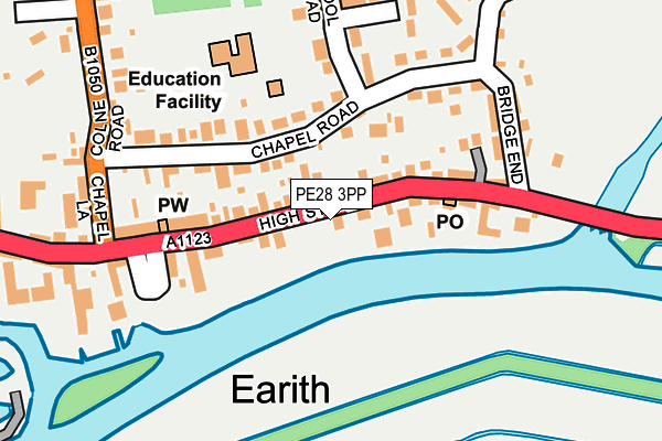 PE28 3PP map - OS OpenMap – Local (Ordnance Survey)