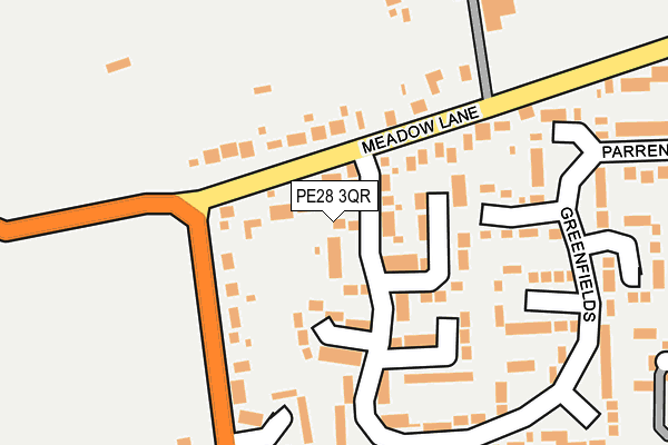 PE28 3QR map - OS OpenMap – Local (Ordnance Survey)