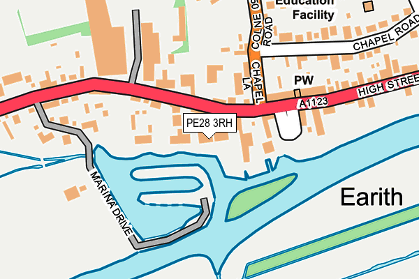 PE28 3RH map - OS OpenMap – Local (Ordnance Survey)