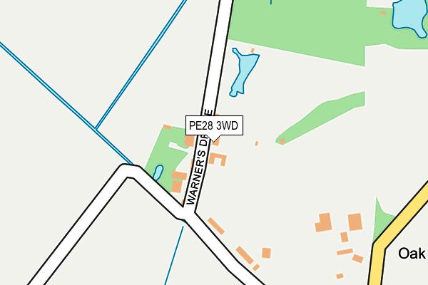 PE28 3WD map - OS OpenMap – Local (Ordnance Survey)