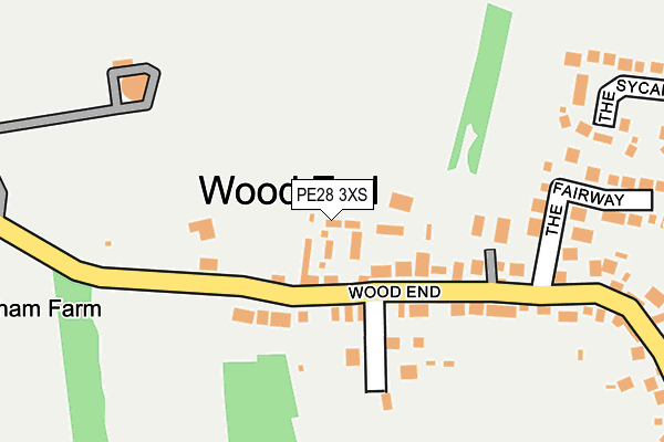 PE28 3XS map - OS OpenMap – Local (Ordnance Survey)