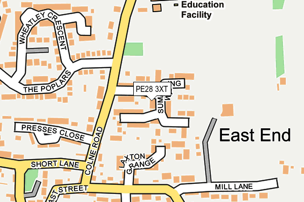 PE28 3XT map - OS OpenMap – Local (Ordnance Survey)