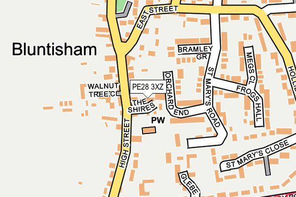 PE28 3XZ map - OS OpenMap – Local (Ordnance Survey)