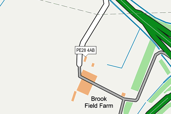PE28 4AB map - OS OpenMap – Local (Ordnance Survey)