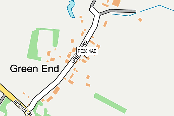 PE28 4AE map - OS OpenMap – Local (Ordnance Survey)
