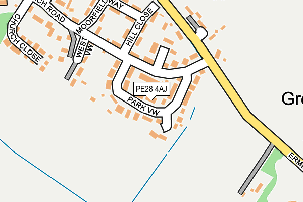 PE28 4AJ map - OS OpenMap – Local (Ordnance Survey)