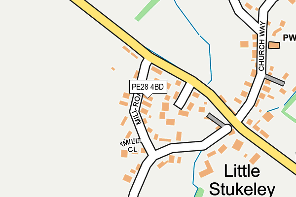PE28 4BD map - OS OpenMap – Local (Ordnance Survey)