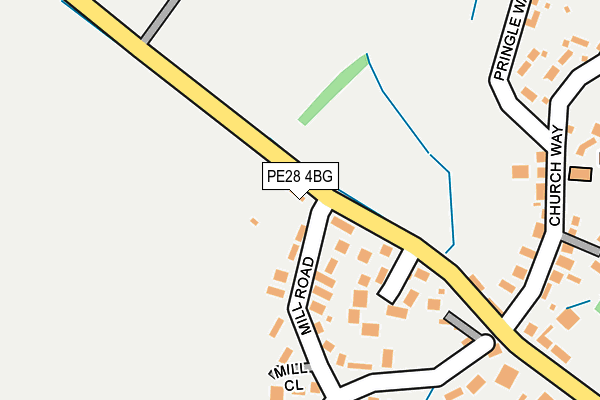 PE28 4BG map - OS OpenMap – Local (Ordnance Survey)