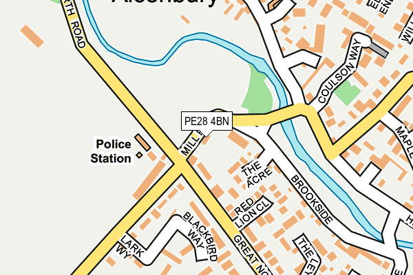 PE28 4BN map - OS OpenMap – Local (Ordnance Survey)